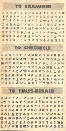 The Zodiac Killer - 408 Cipher Newspaper